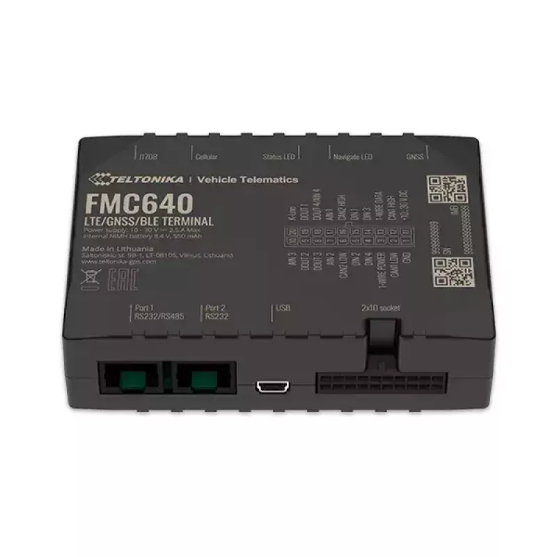 GPS seklys Teltonika FMC640 automobiliui juoda