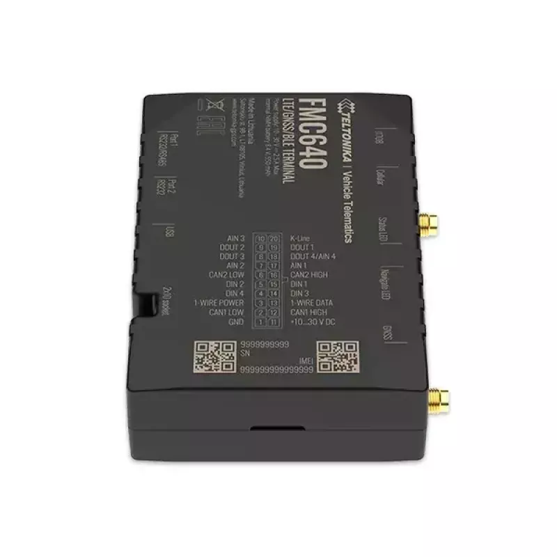 GPS seklys Teltonika FMC640 automobiliui juoda