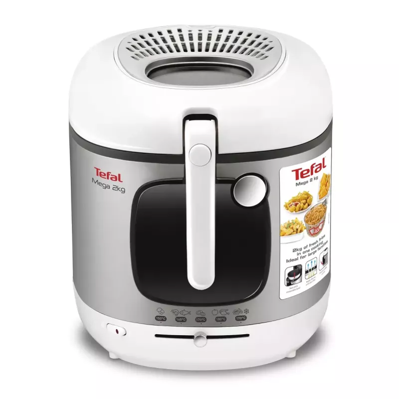 Tefal FR4800 Vienvietis atskiras 2100 W gruzdintuvas Nerūdijantis plienas, balta