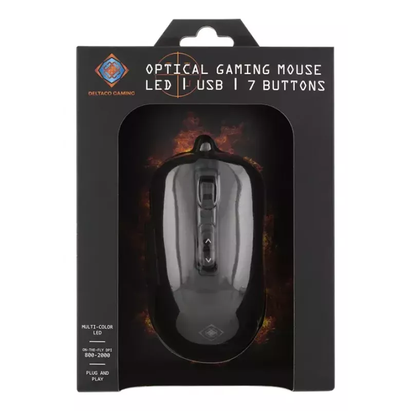 Žaidimų pelė Deltaco GAM-029 USB Type-A
