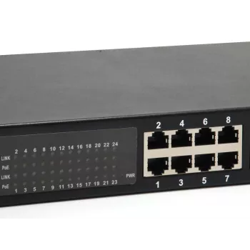 Nevaldomas jungiklis LevelOne GEP-2421W500 24 prievadų Gigabit PoE