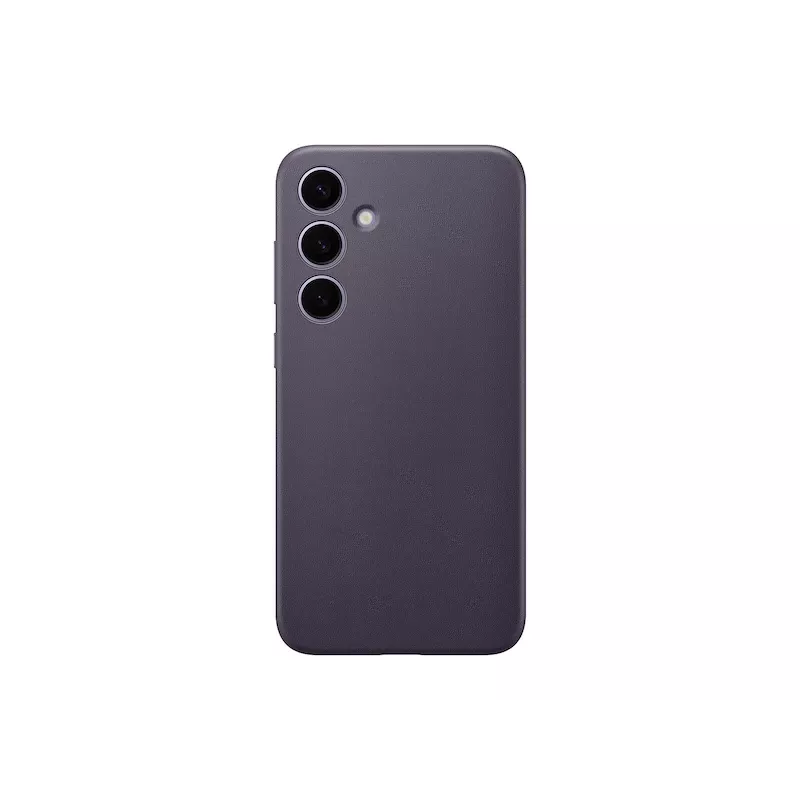 Samsung Galaxy S24 Plus violetinis veganiškos odos dėklas
