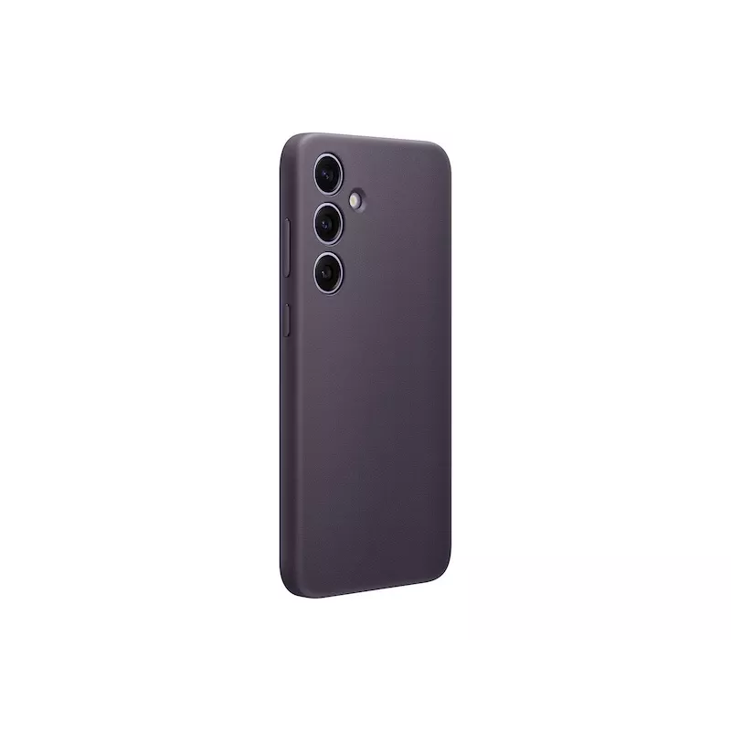 Samsung Galaxy S24 Plus violetinis veganiškos odos dėklas