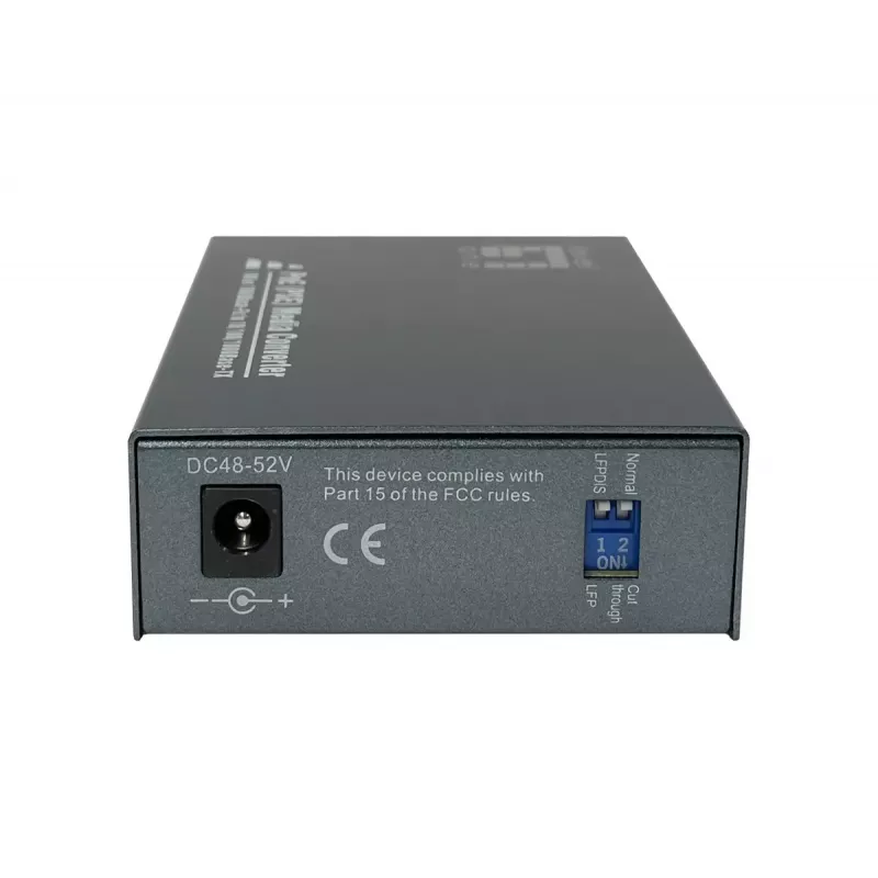 LevelOne RJ45 į SC Gigabit medijos keitiklis, PoE PSE, vienmodis pluoštas, 20 km