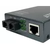LevelOne RJ45 į SC Gigabit medijos keitiklis, PoE PSE, vienmodis pluoštas, 20 km