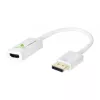 Techly IADAP DP-HDMIFP vaizdo kabelio adapteris 0,2 m DisplayPort HDMI balta