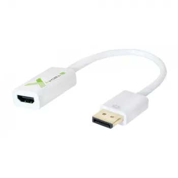 Techly IADAP DP-HDMIFP vaizdo kabelio adapteris 0,2 m DisplayPort HDMI balta