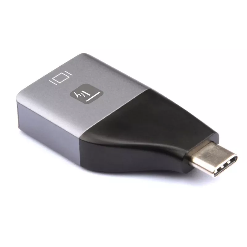 Techly IADAP USBC-DP4K USB grafikos adapteris 3840 x 2160 pikselių Juoda, Sidabrinė