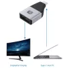 Techly IADAP USBC-DP4K USB grafikos adapteris 3840 x 2160 pikselių Juoda, Sidabrinė