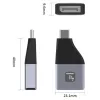 Techly IADAP USBC-DP4K USB grafikos adapteris 3840 x 2160 pikselių Juoda, Sidabrinė