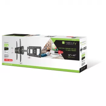 Techly ICA-PLB 148L TV laikiklis/stovas 165,1 cm (65 colių) Juodas
