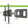 Techly ICA-PLB 148L TV laikiklis/stovas 165,1 cm (65 colių) Juodas