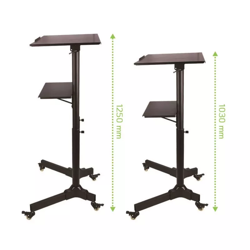 Techly ICA-TB TPM-1BK nešiojamojo kompiuterio stovas juodas