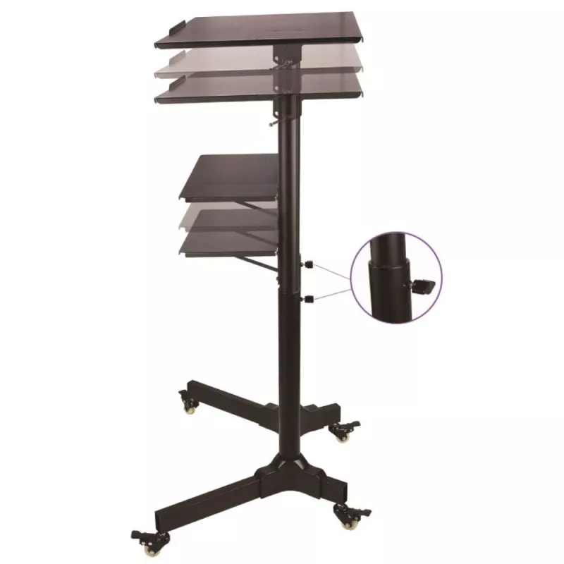Techly ICA-TB TPM-1BK nešiojamojo kompiuterio stovas juodas