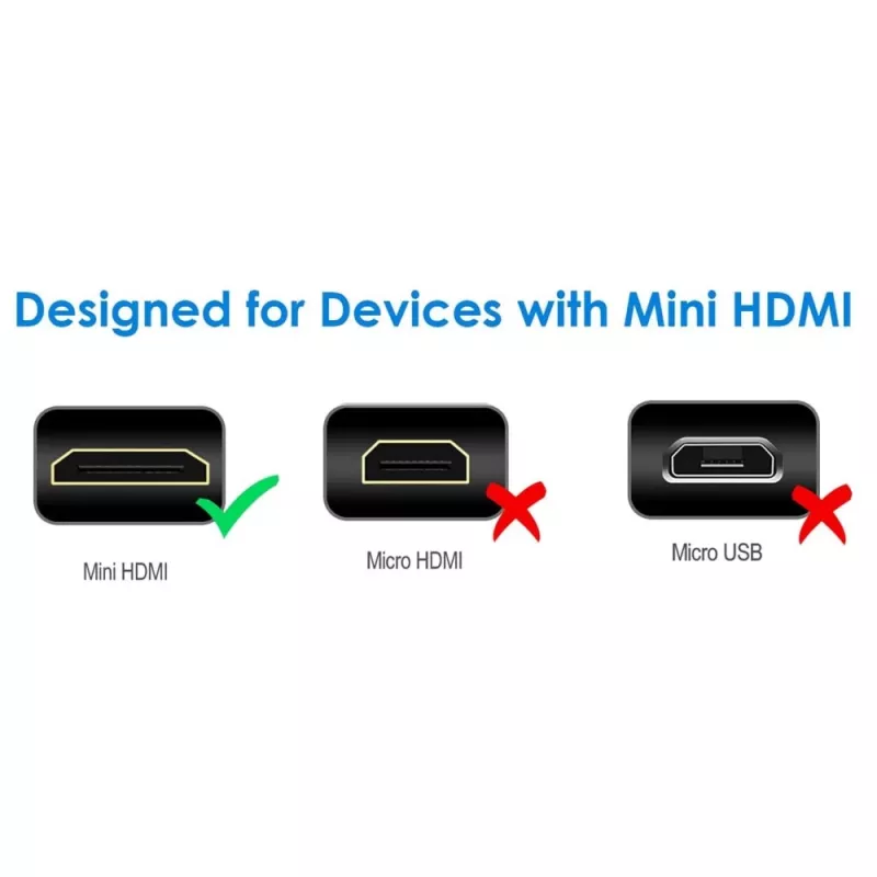 Techly 5m High Speed kabelis Mini HDMI į HDMI vyriškas / vyriškas juodas ICOC HDMI-B-050
