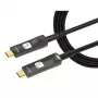 Techly ICOC-U3C-HY-010 USB laidas 10 m USB C Juoda