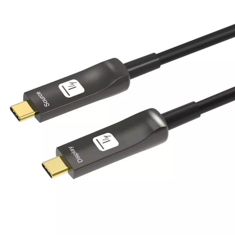 Techly ICOC-U3C-HY-015 USB laidas 15 m USB C juodas