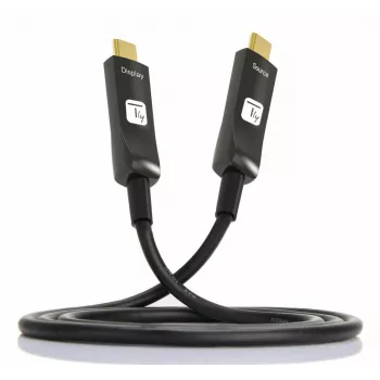 Techly ICOC-U3C-HY-020 USB kabelis 20 m USB C juodas