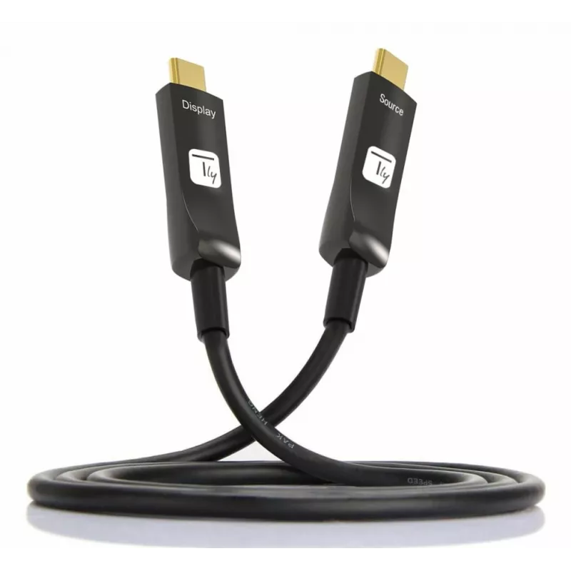 Techly ICOC-U3C-HY-020 USB kabelis 20 m USB C juodas
