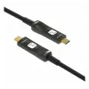 Techly ICOC-U3C-HY-020 USB kabelis 20 m USB C juodas