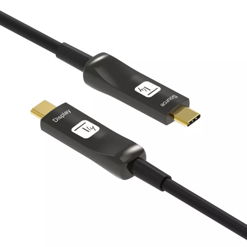 Techly ICOC-U3C-HY-030 USB kabelis 30 m USB C juoda