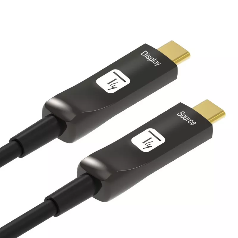 Techly ICOC-U3C-HY-030 USB kabelis 30 m USB C juoda