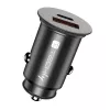 Techly Mini automobilinis kroviklis USB-A ir USB-C greitasis įkrovimas 3.0 38W juodo metalo