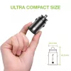 Techly Mini automobilinis kroviklis USB-A ir USB-C greitasis įkrovimas 3.0 38W juodo metalo