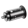 Techly Mini automobilinis kroviklis USB-A ir USB-C greitasis įkrovimas 3.0 38W juodo metalo