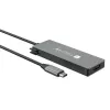 Techly IUSB32C-HUB4HPD nešiojamojo kompiuterio dokas / prievadų kopijuoklis Laidinis USB 3.2 Gen 2 (3.1 Gen 2) Type-C Pilka