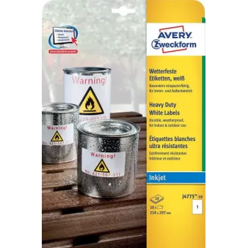Lipnioji etiketė Stačiakampė AVERY J4775-10