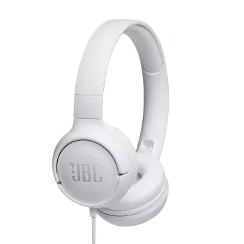 JBL Tune 500 WHITE, laidinis, 20 - 20000 Hz, muzikai, 148 g, ausinės, baltos