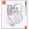 JBL Tune 500 WHITE, laidinis, 20 - 20000 Hz, muzikai, 148 g, ausinės, baltos
