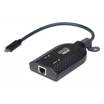 ATEN USB-C virtualios laikmenos KVM adapteris KA7183-AX USB klaviatūra pelė juoda