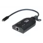 ATEN USB-C virtualios laikmenos KVM adapteris KA7183-AX USB klaviatūra pelė juoda