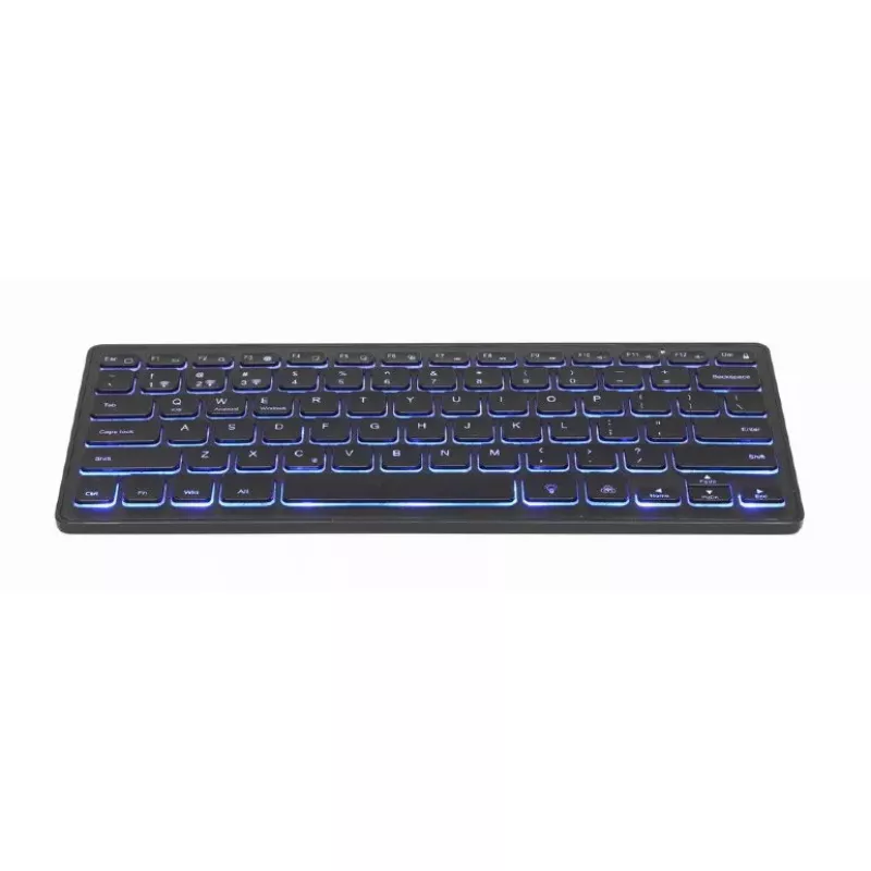 Klaviatūra Gembird KB-BTRGB-01-DE Universal Bluetooth QWERTZ vokiška juoda