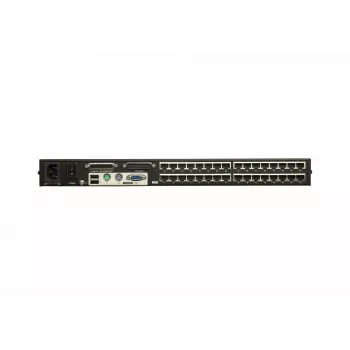 ATEN 32 prievadų Cat 5e/6 KVM komutatorius, 1920 x 1200 pikselių, Ethernet LAN, Full HD, montavimas į stovą, 4,8 W, 1U