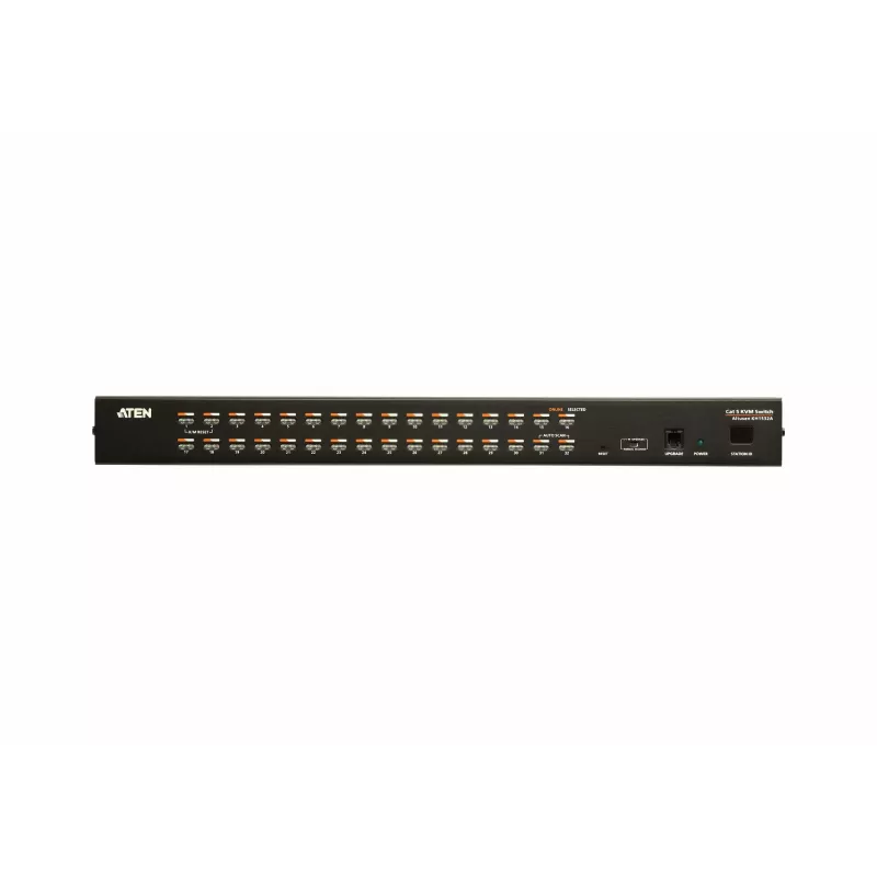 ATEN 32 prievadų Cat 5e/6 KVM komutatorius, 1920 x 1200 pikselių, Ethernet LAN, Full HD, montavimas į stovą, 4,8 W, 1U