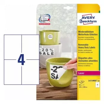 Lipni etiketė spausdintuvui Avery L4719REV-20