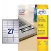 Lipnios etiketės Avery L6011-20, suapvalintas stačiakampis