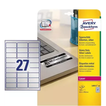 Lipnios etiketės Avery L6011-20, suapvalintas stačiakampis