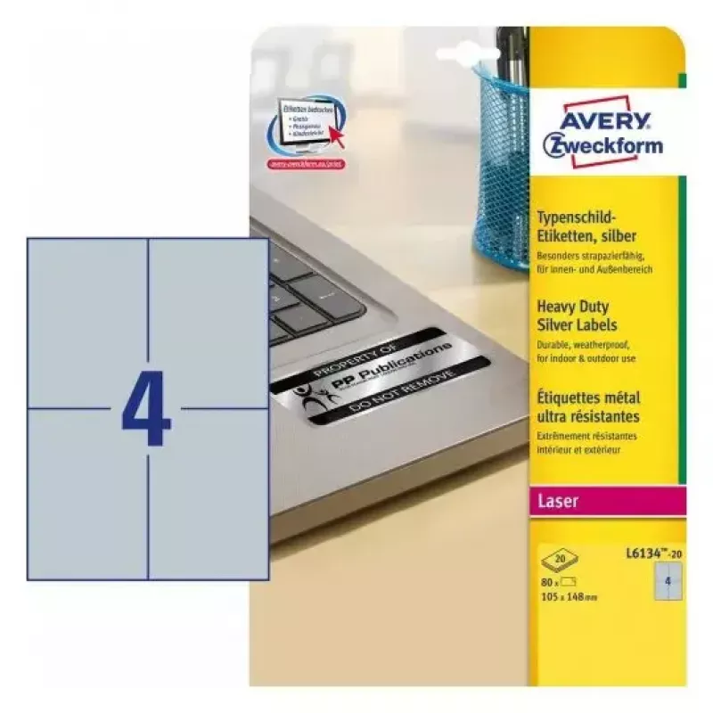 Lipni etiketė spausdintuvui Avery L6134-20