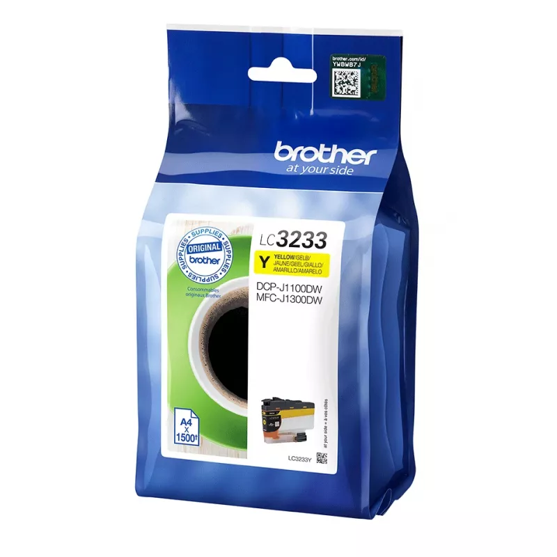 Kasetė Brother LC-3233Y Geltona 1500 puslapių DCP-J1100DW/MFC-J1300DW
