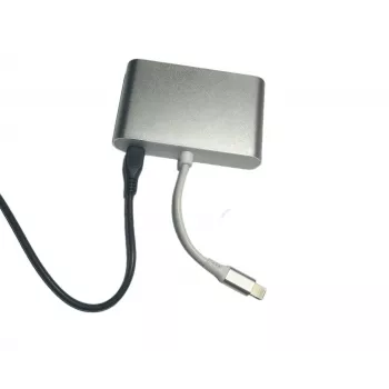 „Microconnect LIGHT-HUB4“ sąsajos šakotuvas, Lightning, 480 Mbit/s, sidabrinis