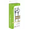 USB laidas Schwaiger LKU 100 1,5m USB 2.0 A Micro-USB B juoda sidabrinė