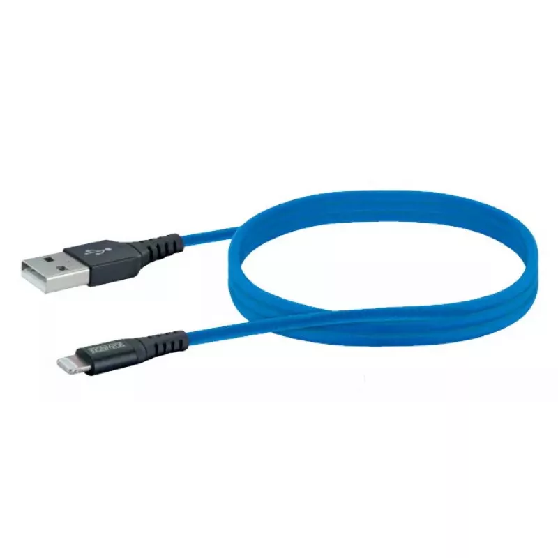 Mobiliojo telefono laidas Schwaiger LPRO440 501 USB A Lightning 1,2 m mėlynas