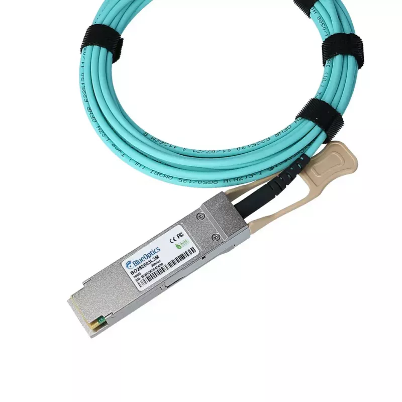 Tinklo kabelis BlueOptics MFA1A00-C007-TG-BO QSFP28 InfiniBand 7m Turkis