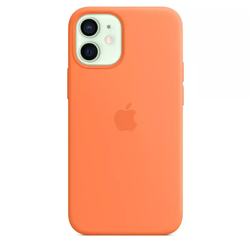 Apple iPhone 12 mini silikoninis dėklas su MagSafe, Kumquat