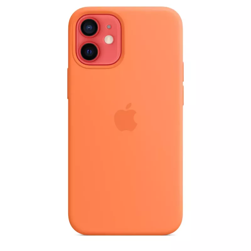 Apple iPhone 12 mini silikoninis dėklas su MagSafe, Kumquat