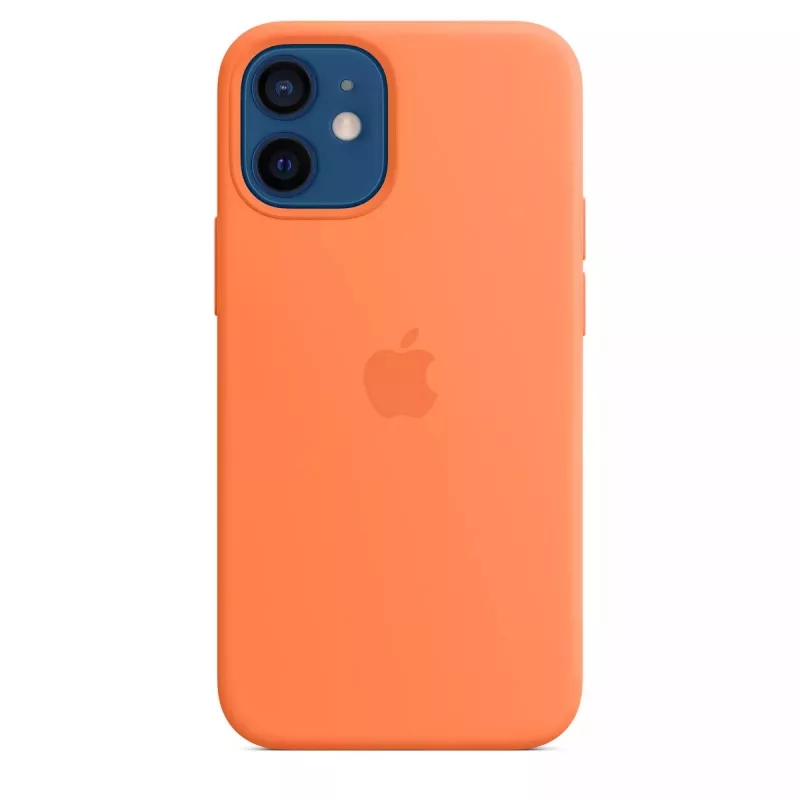 Apple iPhone 12 mini silikoninis dėklas su MagSafe, Kumquat